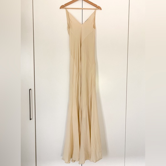 RARE Narciso Rodriguez Silk Slip Gown Dress size 38 - Picture 3 of 12